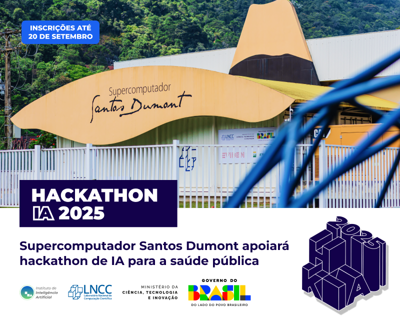 Supercomputador Santos Dumont apoiará hackathon de IA para a saúde pública